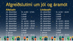 Afgreidslutimi-jol-og-aramot-2023-adalsafn-og-Lindasafn-facebook