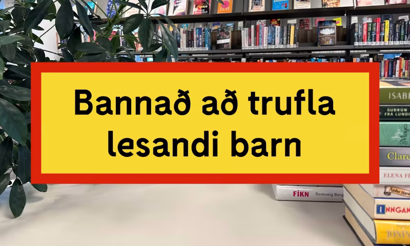 Bannað að trufla lesandi barn cover 1920x1080