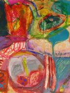 Jamming_-_Uvnitr_Inside_106x269_acrylic_and_pastel_on_paper_2016
