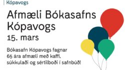 Afmæli Bókasafns Kópavogs 15. mars